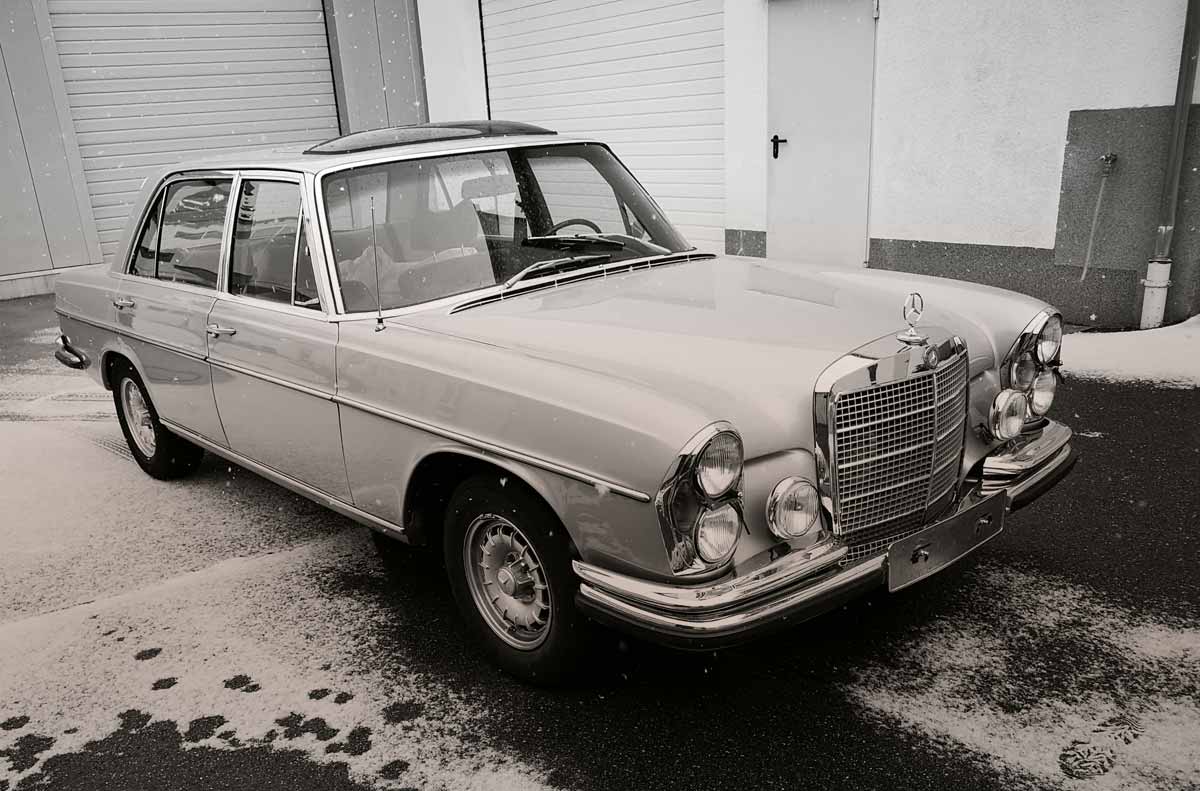Oldtimer Mercedes weiß Wertgutachten Ingolstadt